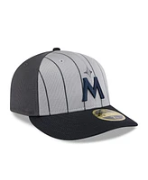 New Era Men's Gray/Navy Minnesota Twins 2025 Batting Practice Low Profile 59FIFTY Fitted Hat