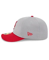 New Era Men's Gray/Red St. Louis Cardinals 2025 Batting Practice Low Profile 59FIFTY Fitted Hat