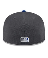 New Era Men's Gray/Royal York Mets 2025 Batting Practice 59FIFTY Fitted Hat