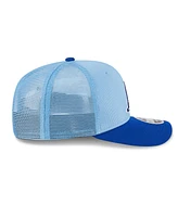 New Era Men's Light Blue/Royal Milwaukee Brewers 2025 Batting Practice 9SEVENTY Stretch-Snap Trucker Hat