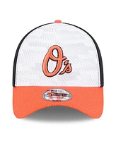 New Era Men's Black/Orange Baltimore Orioles 2025 Mlb Clubhouse 39THIRTY Flex Hat