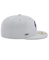 New Era Men's Gray Colorado Rockies 2025 Mlb Clubhouse 59FIFTY Fitted Hat