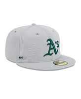 New Era Men's Gray Athletics 2025 Mlb Clubhouse 59FIFTY Fitted Hat