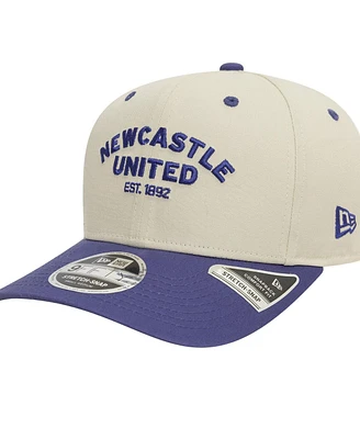 New Era Men's Tan Newcastle United Contrast Visor 9FIFTY Adjustable Hat