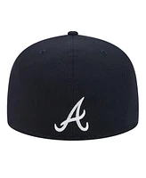 New Era Men's Navy Atlanta Braves Ransom 59FIFTY Fitted Hat