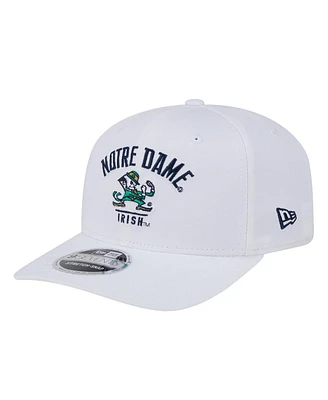 New Era Men's White Notre Dame Fighting Irish 9SEVENTY Team Stretch-Snap Adjustable Hat