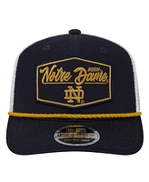 New Era Men's Navy Notre Dame Fighting Irish 9SEVENTY Stretch-Snap Adjustable Hat