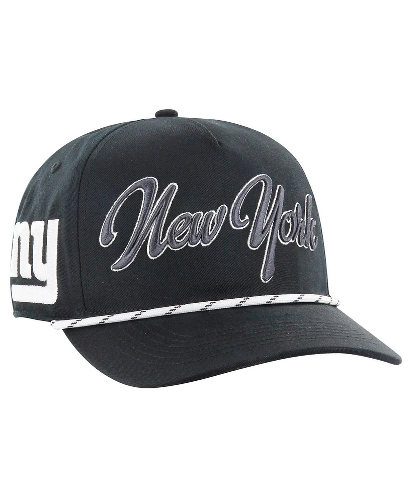 '47 Brand Men's Black New York Giants Overhand Speckle Hitch Adjustable Hat