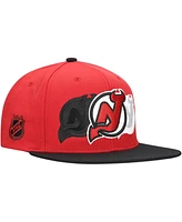 Mitchell & Ness Men's Red New Jersey Devils Soul Triple Up Snapback Hat