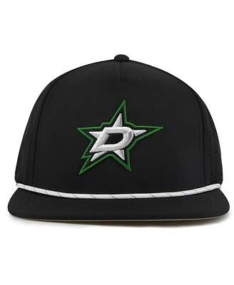 American Needle Men's Black Dallas Stars Buxton Pro Tech Adjustable Hat