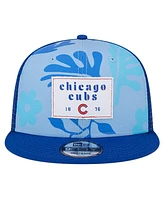 New Era Men's Royal Chicago Cubs Bikini Bottom Trucker 9FIFTY Snapback Hat