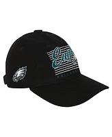 Outerstuff Big Boys and Girls Black Philadelphia Eagles Retro Wooly Adjustable Hat