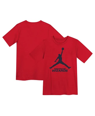 Jordan Preschool Red Washington Wizards Essential Jumpman T-Shirt