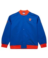 Mitchell & Ness Men's Blue New York Knicks Hardwood Classics Team Og 3.0 Lightweight Satin Full-Snap Jacket