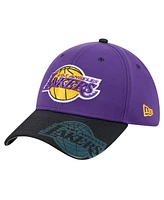 New Era Men's Purple Los Angeles Lakers Sport Night 39THIRTY Flex Hat