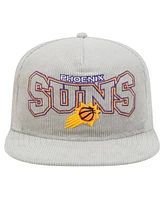 New Era Men's Gray Phoenix Suns Throwback Corduroy Golfer Snapback Hat