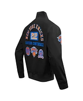 Pro Standard Men's Black New York Knicks Area Code Twill Full-Zip Jacket