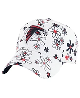 '47 Brand Big Girls White Atlanta Falcons Daisy Delight Clean Up Adjustable Hat