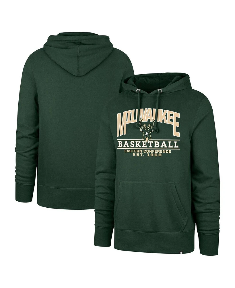 '47 Brand Men's and Women's Hunter Green Milwaukee Bucks Good Call Headline Pullover Hoodie