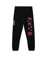 Mitchell & Ness Men's Black New York Knicks Slap Sticker Sweatpants