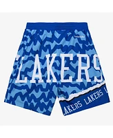 Mitchell & Ness Men's Royal/Powder Blue Los Angeles Lakers Jumbotron 2.0 Sublimated Shorts