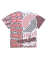 Mitchell & Ness Men's White Portland Trail Blazers Jumbotron 2.0 Sublimated T-Shirt