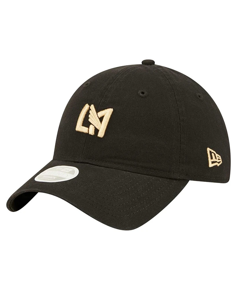 New Era Women's Black Lafc Icon 9TWENTY Adjustable Hat