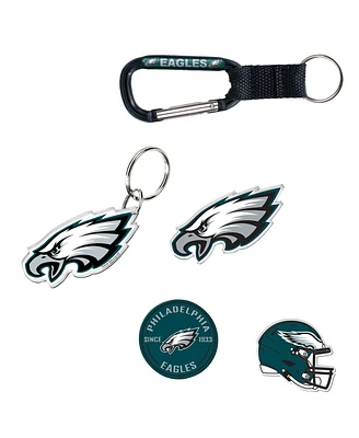 Wincraft Philadelphia Eagles Key Ring and Fridge Magnet, Set of 5