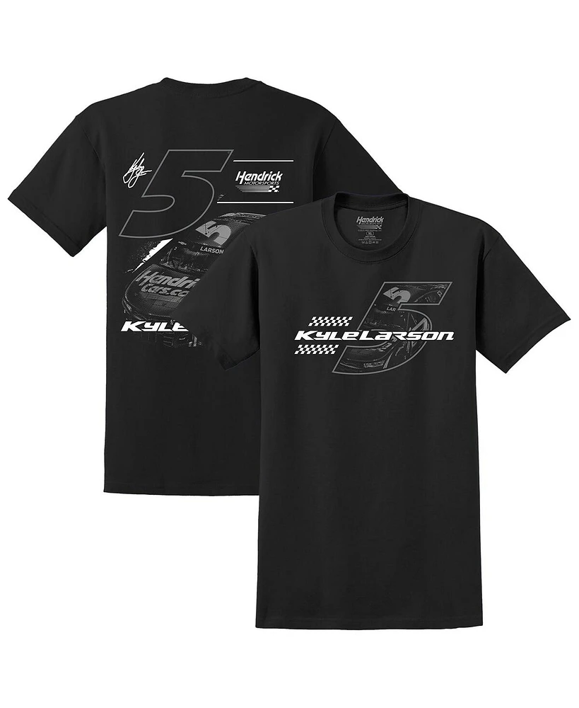 Hendrick Motorsports Team Collection Men's Black Kyle Larson Tonal Tri-Blend T-Shirt