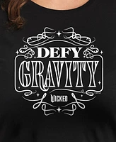 Hybrid Apparel Trendy Plus Wicked Defy Gravity Graphic Crew Neck T-Shirt