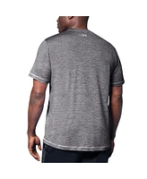 Msx by Michael Strahan Men's Black Philadelphia Eagles Motion Space-Dye T-Shirt