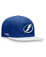 Fanatics Men's Blue/White Tampa Bay Lightning Authentic Pro Rink Snapback Hat