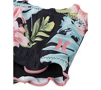 Hurley Big Girls Halter Floral-Print Two-Piece Swimsuit