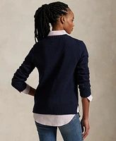 Polo Ralph Lauren Women's Bear Cotton-Linen Sweater