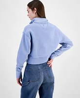 Tommy Jeans Women's Half-Zip Varsity Sweatshirt