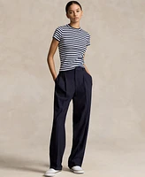 Polo Ralph Lauren Women's Striped Ribbed Cotton Crewneck Tee