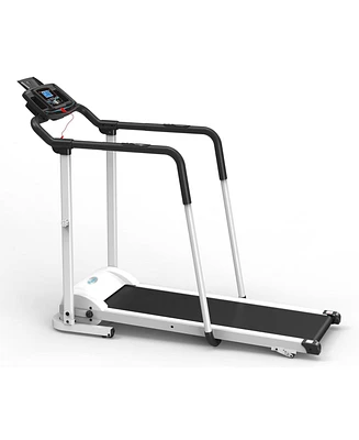 Ksports Advanced Rehab Treadmill with 2.25 Horsepower Motor and Bluetooth Kinomap for Workout Sessions, Exercise, and Active Recovery, White