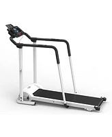 Ksports Advanced Rehab Treadmill with 2.25 Horsepower Motor and Bluetooth Kinomap for Workout Sessions, Exercise, and Active Recovery, White