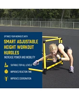 Prism Fitness 27 to 42 Inches Smart Adjustable-Height Workout Hurdles, Set of 3