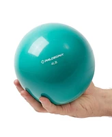 Philosophy Gym Toning Ball, 4 Lb, Teal - Soft Weighted Mini Medicine Ball