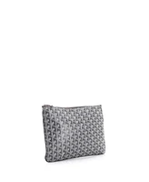 Pre-Owned Goyard Mm Senat Zip Pouch Coated Canvas