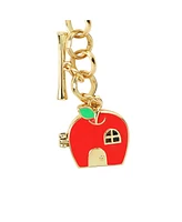 Hello Kitty Apple House Gold Locket Bracelet