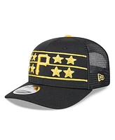 New Era Men's Black Pittsburgh Pirates 2025 Batting Practice 9SEVENTY Stretch-Snap Trucker Hat