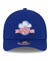 New Era Men's Royal Texas Rangers 2025 Mlb Clubhouse 9FORTY M-Crown Adjustable Hat