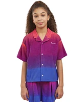 Champion Big Girls Button-Up Gradient Shirt