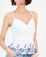 Guess Women's Blanche Peplum Top