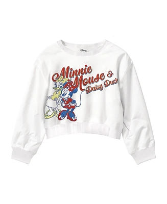 Disney Toddler and Little Girls Minnie Daisy French Terry Poplin Dress