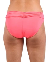 La Blanca Shirred Banded Hipster Bikini Bottoms