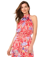 Vince Camuto Women's Printed Halter Wide-Leg Jumpsuit