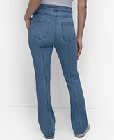 Dkny Women's Seam-Front Kick-Flare Jeans